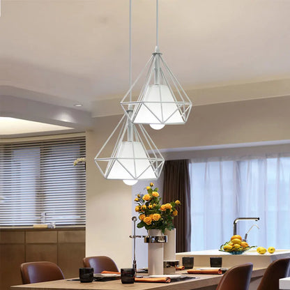 DecorBites™ Industrial Pendant Lights: Modern LED Hanging Lamps for Home Living Room Kitchen Decor