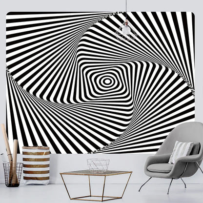 Decobites Psychedelic Eye Illusion Tapestry: Bohemian Home Decor & Yoga Mat