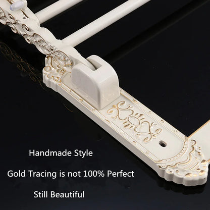 Juego de herrajes de baño de aluminio DecorBites™: estante, toallero, portarrollos de papel, soporte para cepillos, ganchos