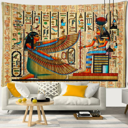 Ancient Egypt Pyramid Tapestry Wall Hanging by Decobites - Boho Home Decor Wizardry