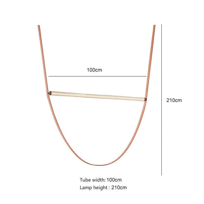 DecorBites™ Glass Tube Pendant Light for Living Room Restaurant Villa Stairwell