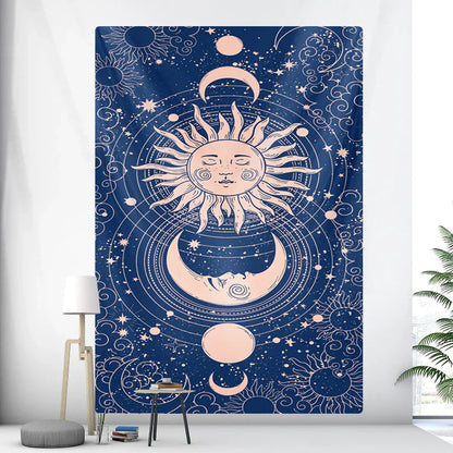 Decobites Tarot Card Psychedelic Tapestry Wall Hanging for Bohemian Home Decor