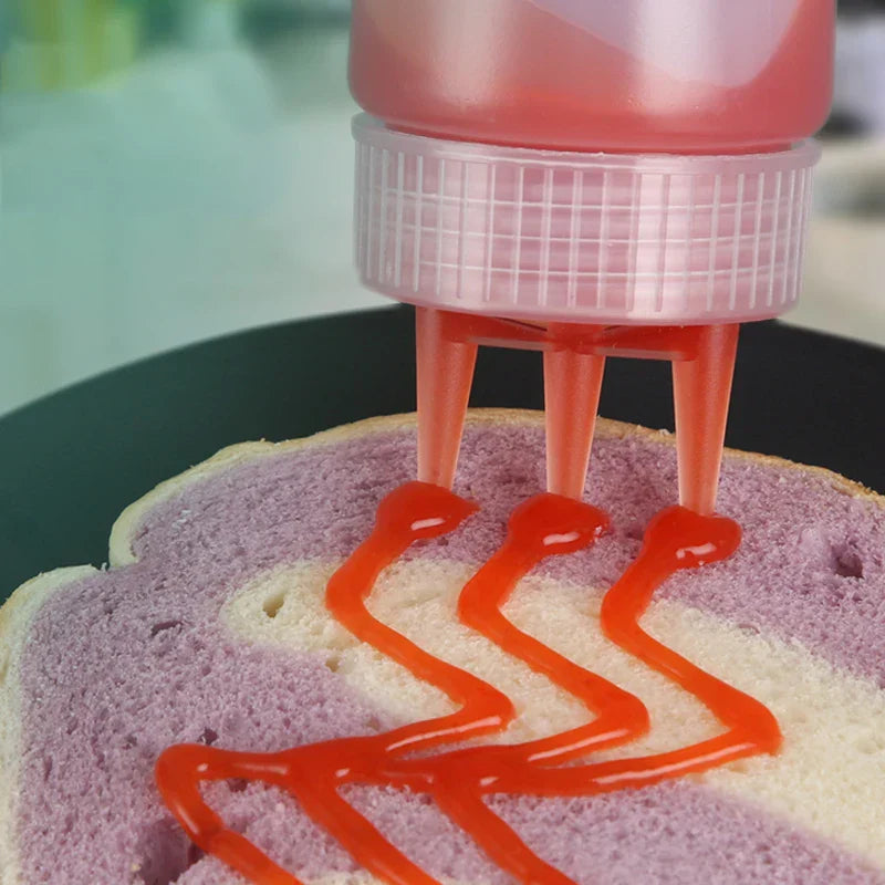 DecorBites™ Condiment Squeeze Bottle Set for Sauces & Oils