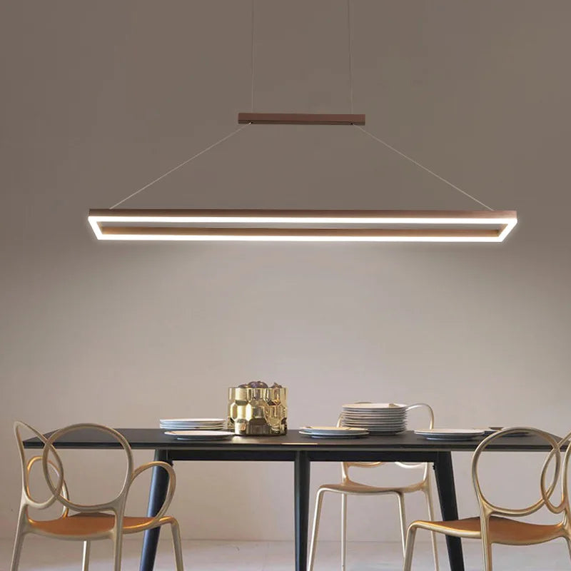 Decorbites™ Lámpara de Araña LED de Aluminio Dorado con Diseño Decorativo de Acrílico para Dormitorio y Isla de Cocina