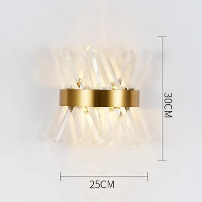 DecorBites™ Crystal Wall Lamp: Elegant Lighting for Living Room, Bedroom, and Staircase