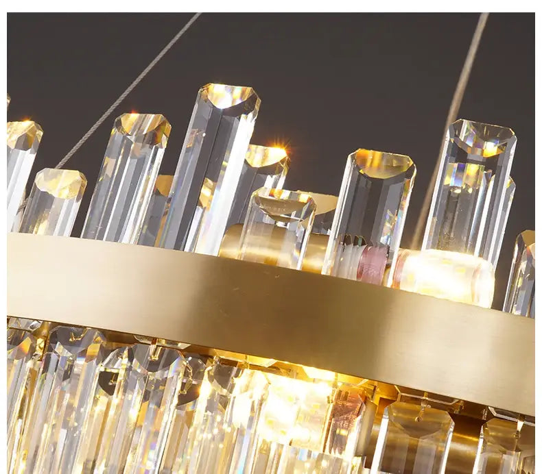 DecorBites™ Modern Crystal Chandelier Lighting for Dining Room