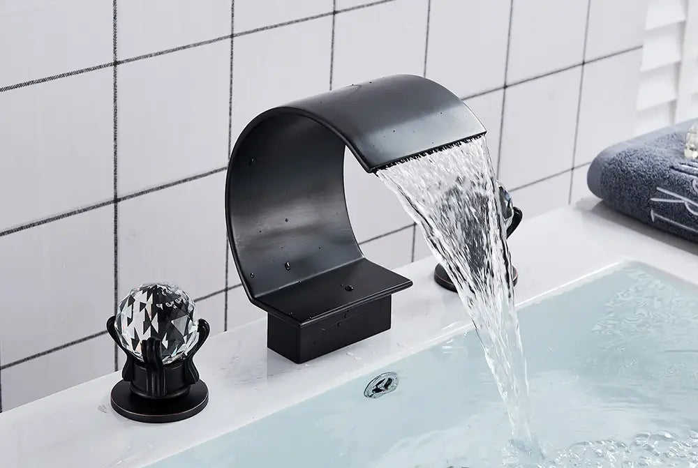 DecorBites™ Waterfall Bathroom Basin Faucet - Hot/Cold Mixer