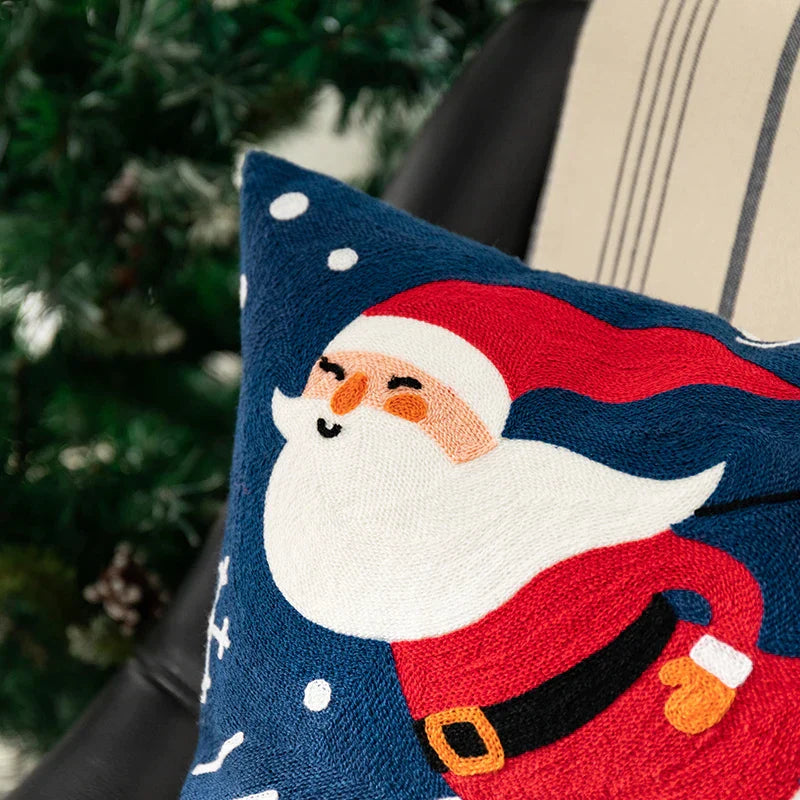 DecorBites™ Christmas Embroidered Pillow Cover Set - 45x45cm