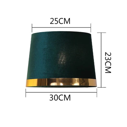 DecorBites™ Golden Edge Large Cloth Lampshade Cover for Bedroom Bedside Floor Lamp