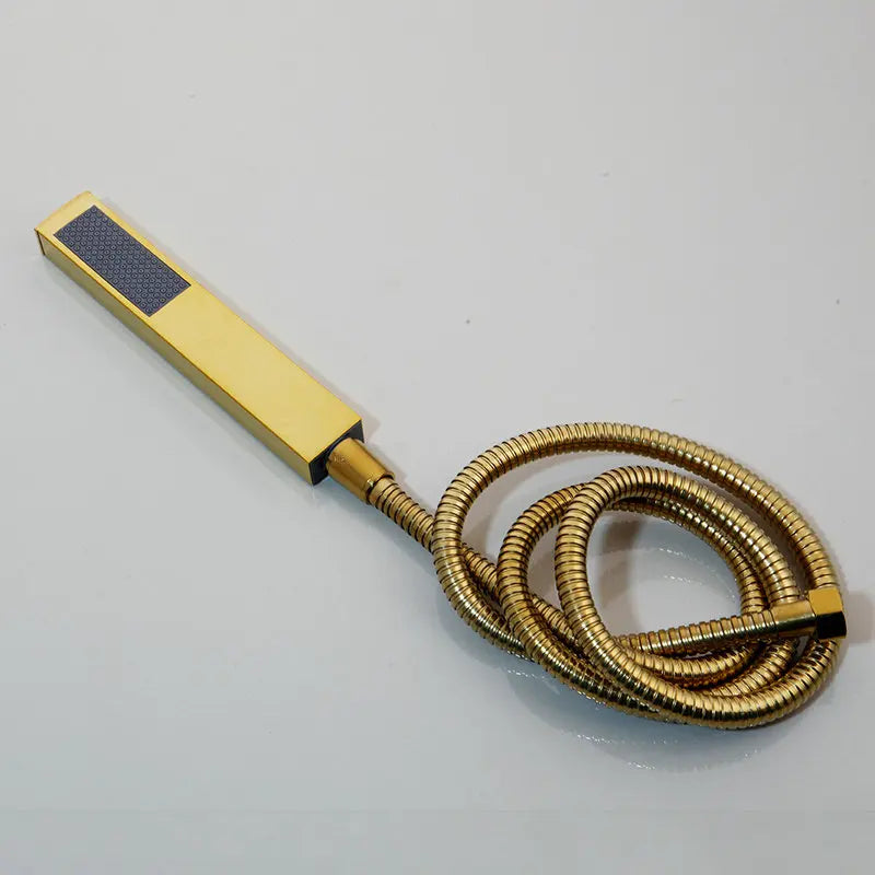 Juego de mezclador de ducha DecorBites™ de latón chapado en oro