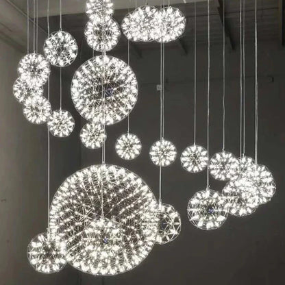 DecorBites™ Gypsophila Sparkball Pendant Lights – Indoor Living Room Cafe Lighting Fixture