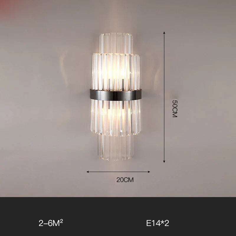 DecorBites™ Gold Black LED Wall Sconce Light for Bedroom Corridor