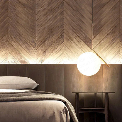 Pantalla colgante de bola de cristal DecorBites™ - Diseño de bola de cristal lechoso de alta calidad