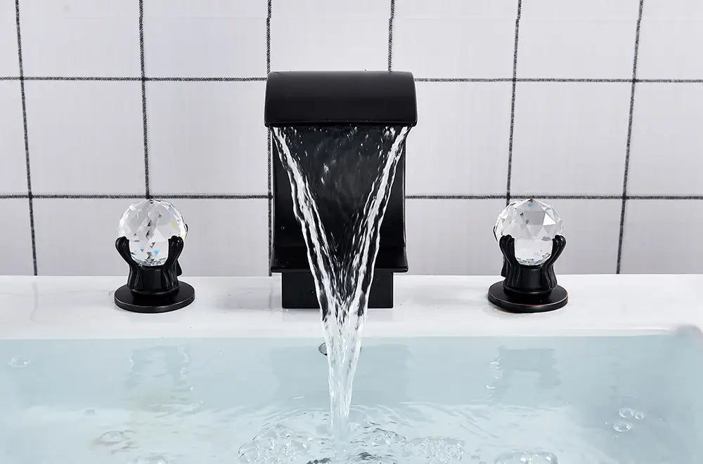 DecorBites™ Waterfall Bathroom Basin Faucet - Hot/Cold Mixer