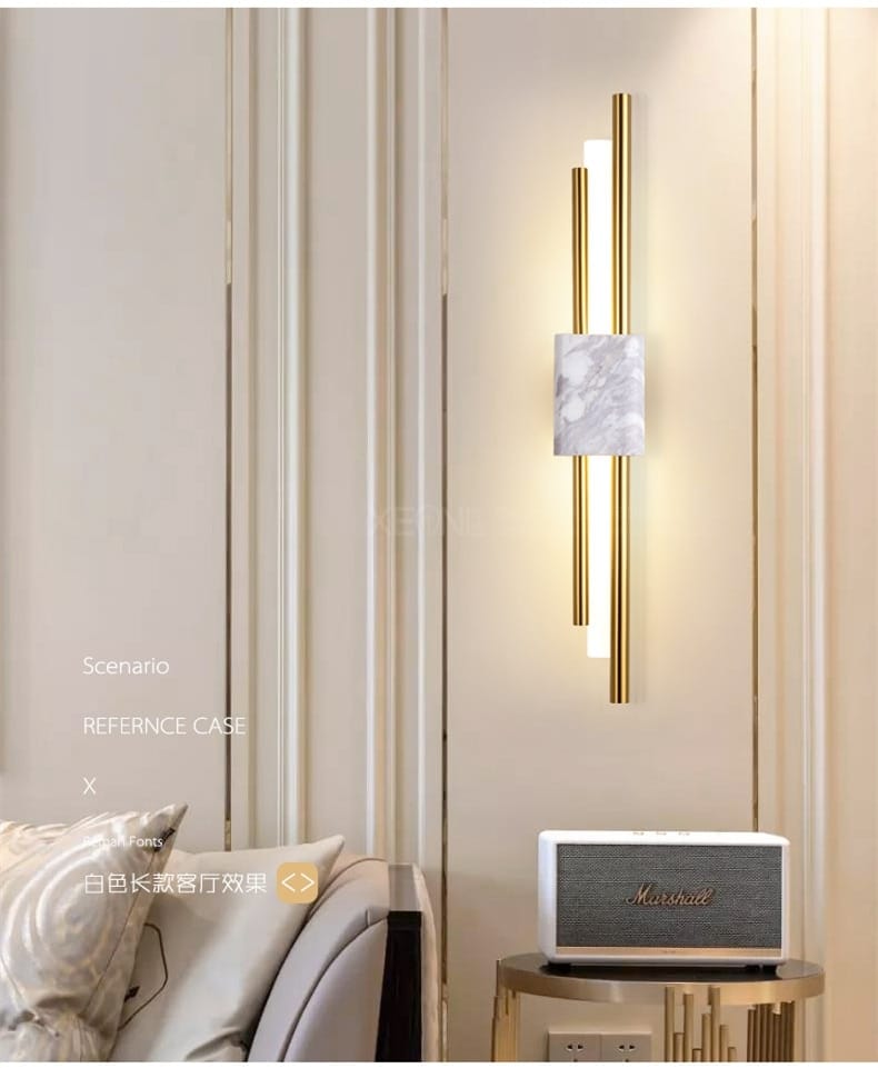 Moderne Marmor LED Wandlampe für Wohnzimmer, Schlafzimmer und Badezimmer