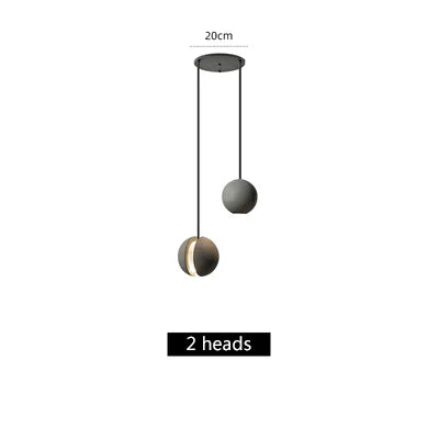 DecorBites™ Industrial Moon Cement Pendant Light for Kitchen, Bar, and Bedside
