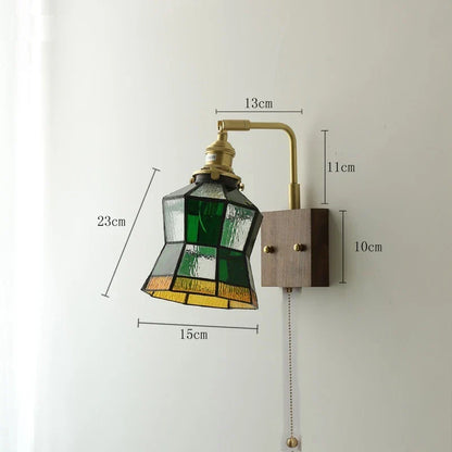 Lámpara de pared LED con bola de cerámica DecorBites™ con interruptor de cadena para sala de estar