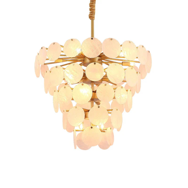 DecorBites™ Agate Designer LED Chandelier for Foyer & Dining Room