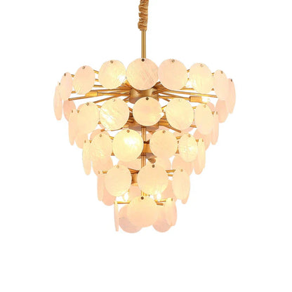 DecorBites™ Agate Designer LED Chandelier for Foyer & Dining Room