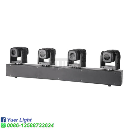Decorbites™ 4 Cabeza Cree RGBW Mini Luz de Cabeza Móvil para DJ, Escenario y Bar
