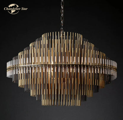 DecorBites™ Emile Round LED Chandelier for Dining & Living Room Lighting