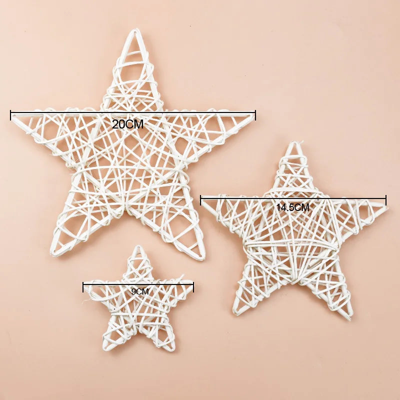 DecorBites™ Christmas Star Wreath Home Decoration - Wedding Background DIY Artificial Plants Wholesale