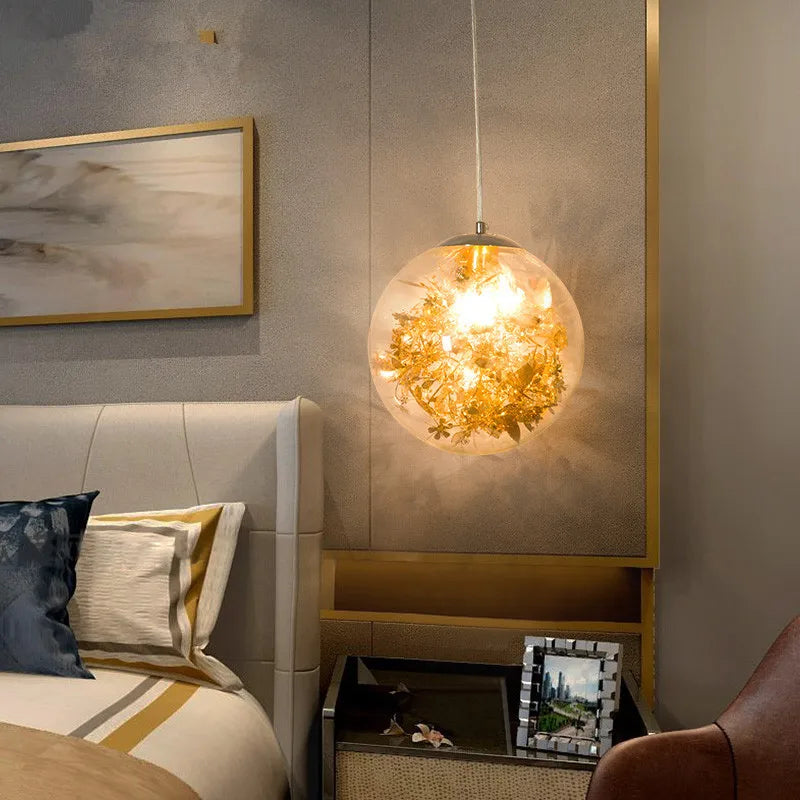 Lámpara colgante LED de cristal DecorBites™: Lámpara nórdica sencilla para dormitorio, cocina y sala de estar