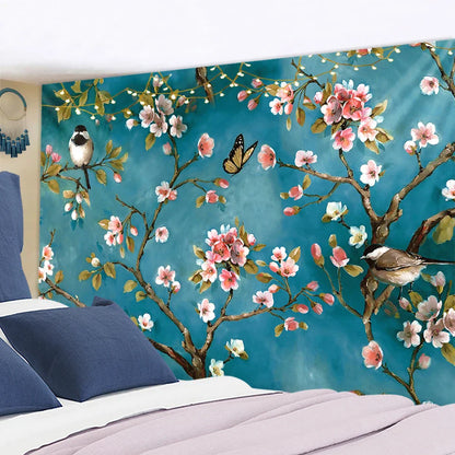 Tapiz DecorBites™ de flores silvestres botánicas para colgar en la pared, gráfico floral, tapices hippies bohemios