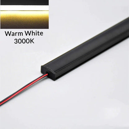 Perfiles de aluminio para tiras LED en forma de U AC220V de DecorBites™ - Iluminación lineal tubular bajo mueble