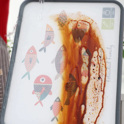 DecorBites™ Dual-Use Cutting Board: Food Grade PP Chopping Block for Kitchen, Non-Slip & Easy Clean.