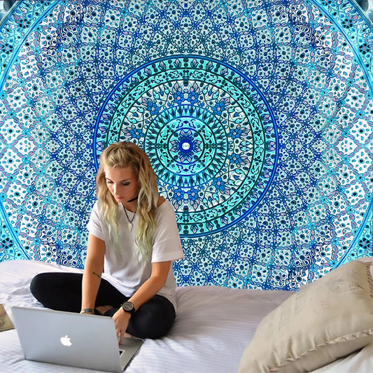 Bohemian Mandala Tapestry Wall Hanging for Travel & Home Decor by Decobites