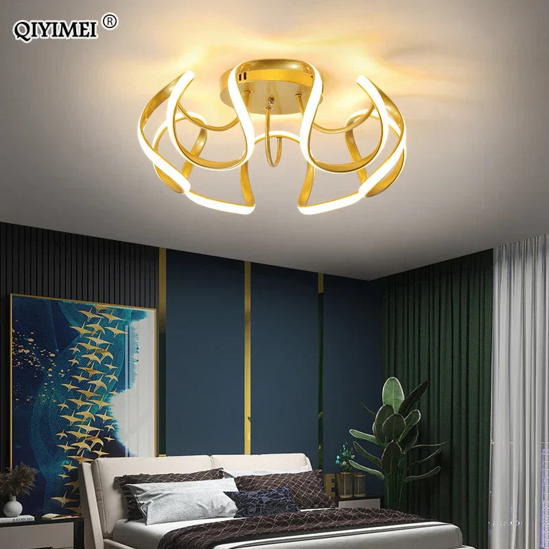 DecorBites™ LED Chandelier Modern Indoor Lighting for Living Room Study Parlor Bedroom