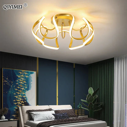 DecorBites™ LED Chandelier Modern Indoor Lighting for Living Room Study Parlor Bedroom