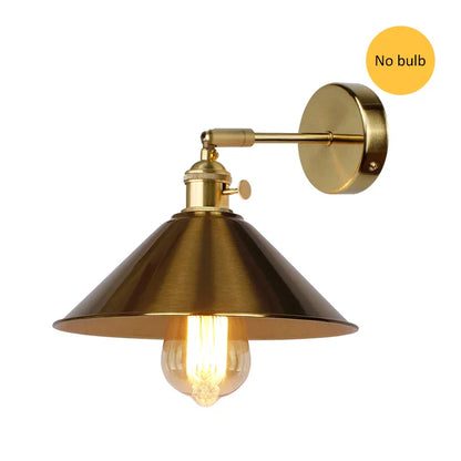 Decorbites™ Kupfer Vintage Wandlampe Schlafzimmer E27 Wandapplikation Gold Wohnzimmer Wandlicht