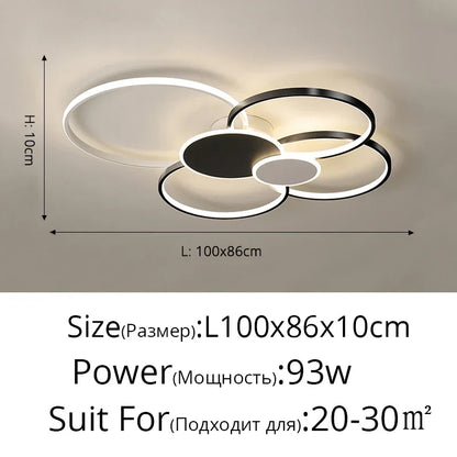 Lámpara de techo LED DecorBites™ para sala de estar, dormitorio, comedor, iluminación interior