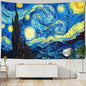 Decobites Star Moon Van Gogh Tarot Tapestry Wall Hanging Bohemian Home Decor