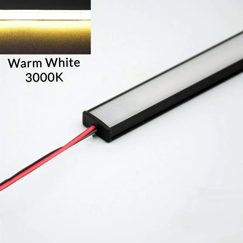 Perfiles de aluminio para tiras LED en forma de U AC220V de DecorBites™ - Iluminación lineal tubular bajo mueble