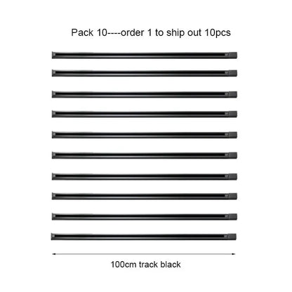 DecorBites™ 100cm Black White Track for Track Lights Aluminum Rail Part