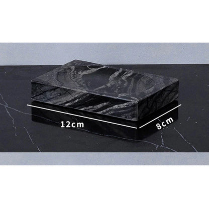 مجموعة حمام DecorBites™ المصنوعة من الرخام بحبيبات الخشب القديمة مع إكسسوارات فاخرة