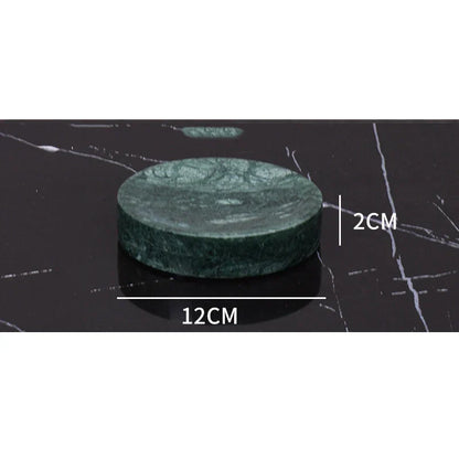 DecorBites™ Dark Green Marble Bathroom Set - Nordic Light Luxury Tray Toothbrush Holder Soap Dispenser Kit