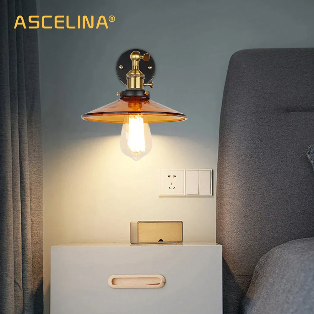 Glass Retro Wall Lamp
