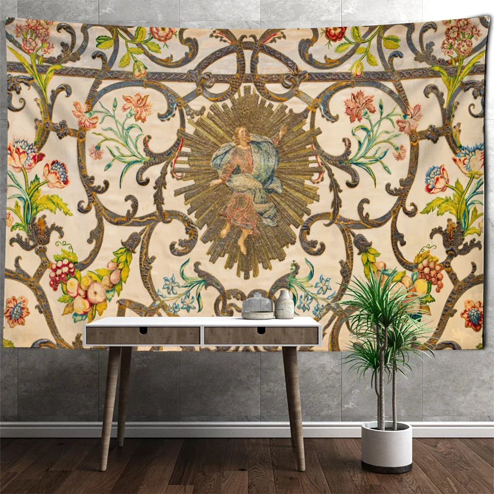 ديكوربايتس™ نسيج جداري بنمط عتيق باللون الكاكي لديكور داخلي فاخر