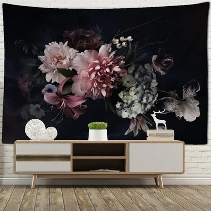 Decobites Psychedelic Flower Tapestry Wall Hanging for Boho Style Home Decor