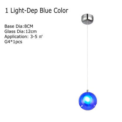 Decorbites™ Klar-Glas-Lüster mit bunten Wandlampen, LED-Hängeleuchte für Wohnzimmer und Kinderzimmer
