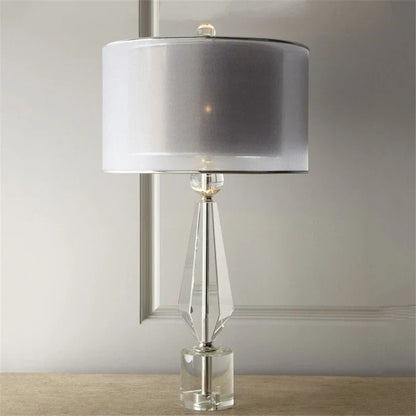 DecorBites™ Crystal Table Lamp - Modern Luxe Art Deco Lighting for Living Room, Bedroom, Bedside
