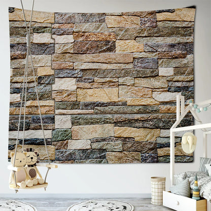 Decobites Wood Plank Texture Pattern Tapestry | Big Art Wall Hanging for Home Decor