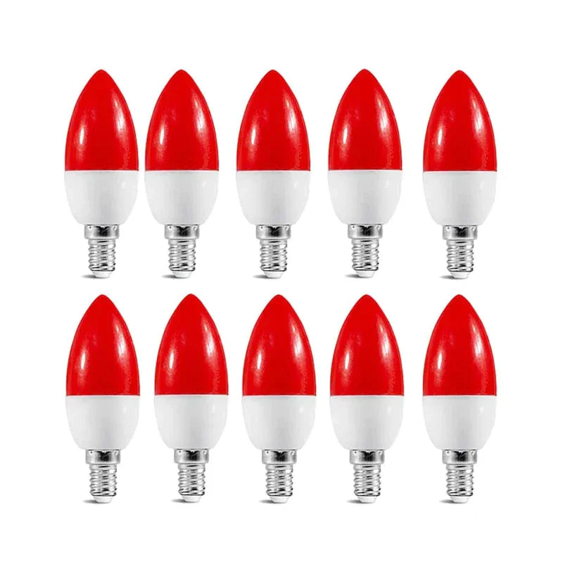Decorbites™ LED-Birnenleuchte E14 3W RGB Bunte Kerzenleuchte 5 Farben SMD Taschenlampenbirne