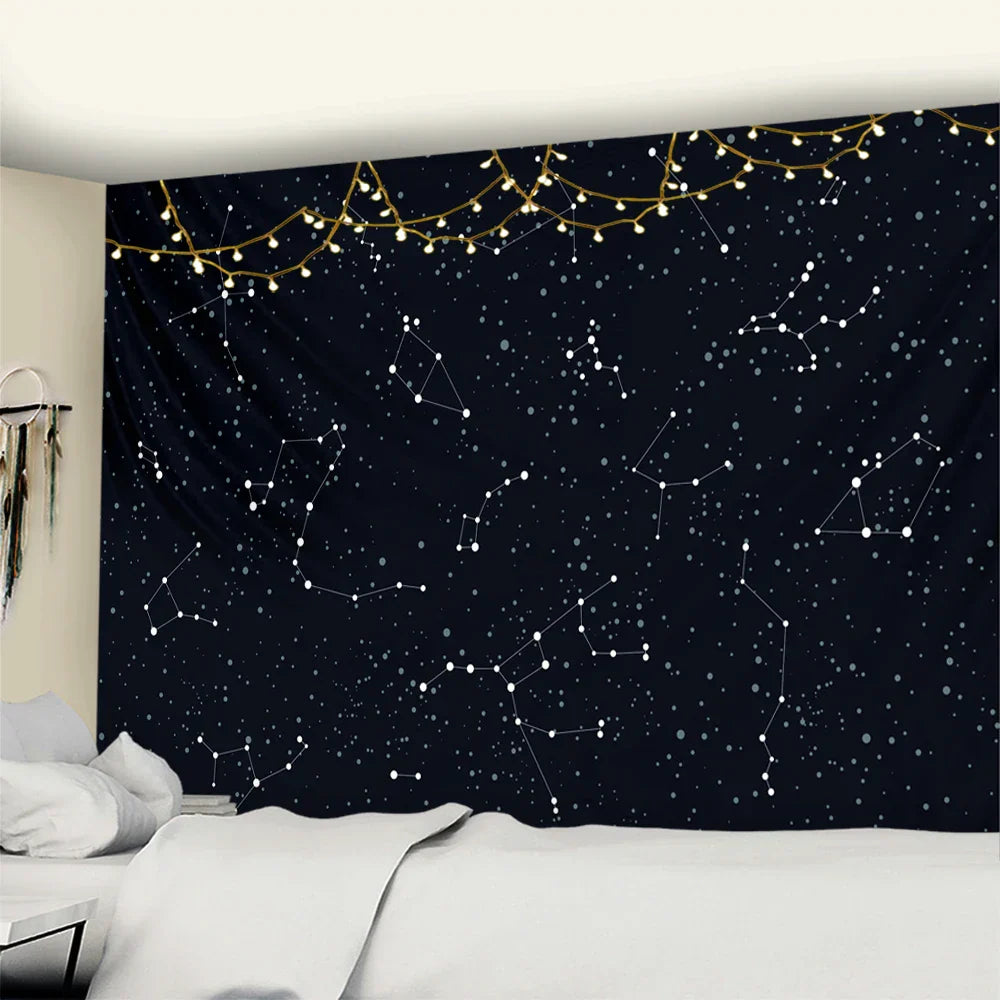 Decobites Starry Sky Tapestry | Galaxy Wall Art & Home Decor