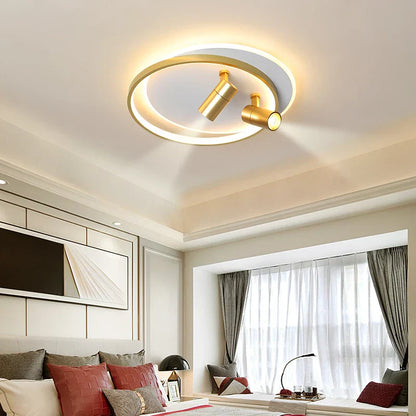 DecorBites™ Dimmable LED Ceiling Lights with Remote Control, Modern Gold/Black Spotlights