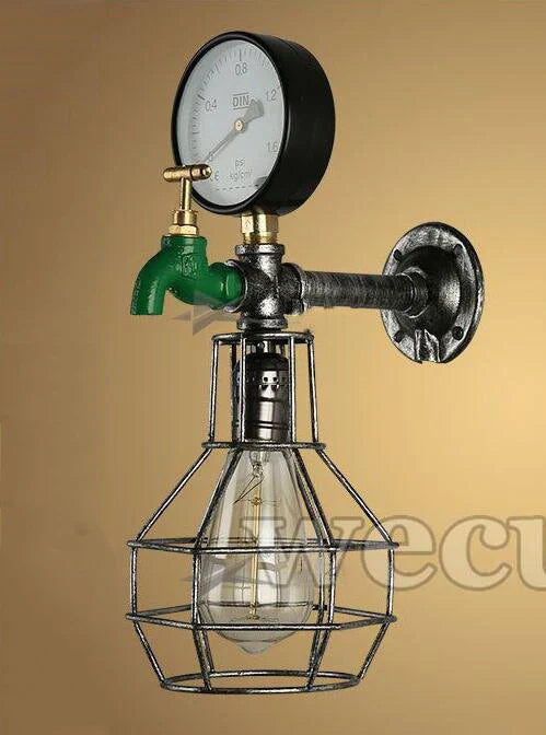 Aplique de pared industrial retro DecorBites™: Lámparas de estilo steampunk para la decoración del hogar